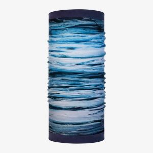 Komin na szyję dla dorosłych Buff Polar Reversible. Niebieskie szaliki Buff, bez wzorów, z polaru. W wyprzedaży za 119,60 zł.