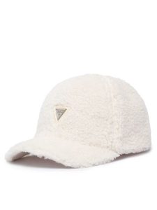 Guess Czapka z daszkiem J6BZ48 W4086 Kremowy. Białe czapki Guess, z aplikacjami, z poliesteru. Za 134,99 zł.
