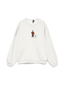Vero Moda Bluza w kolorze białym rozmiar: S. Białe bluzy Vero Moda, s, bez wzorów, z bawełny, bez kaptura. Za 136,45 zł.