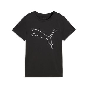 Damska koszulka TAD ESSENTIALS z logo PUMA. Czarne bluzki Puma, l, bez wzorów, sportowe, bez kołnierzyka, bez ramiączek. W wyprzedaży za 89,00 zł.