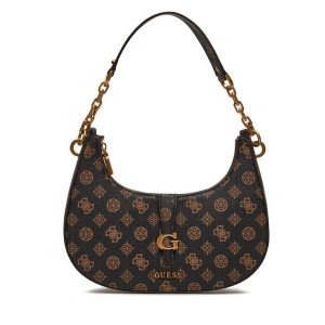 Torebka Guess. Brązowe torebki klasyczne Guess, z aplikacjami, bez dodatków. Za 589,99 zł.