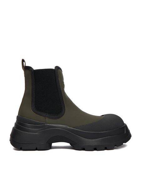 Hunter Sztyblety CEO-SX2405-1 Khaki. Brązowe botki Hunter, bez wzorów, z syntetyku, bez obcasa, na płaskiej podeszwie, bez zapięcia. Za 329,99 zł.