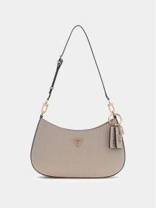 Guess Torebka 175657 Beżowy. Brązowe listonoszki Guess, z aplikacjami, bez dodatków. Za 549,99 zł.