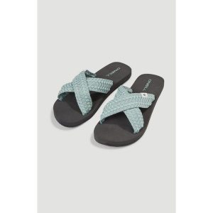 Klapki sportowe damskie O'neill DITSY BLOOM™ SLIDES. Białe klapki O'Neill, bez wzorów, bez obcasa. Za 251,66 zł.