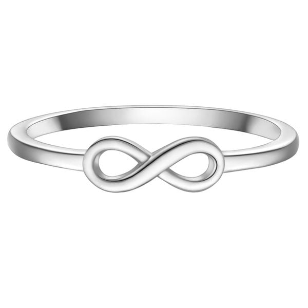 Glanzstücke München Pierscionek Infinity z srebra próby 925 w kolorze srebrnym Pierścionki 1 ct Damski. Szare pierścionki Glanzstücke München, srebrne. Za 209,99 zł.