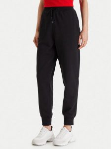 Calvin Klein Jeans Spodnie dresowe Archive Logo LV047E236G Czarny Slim Fit. Czarne spodnie dresowe Calvin Klein Jeans, xs, bez wzorów, z bawełny. Za 369,99 zł.