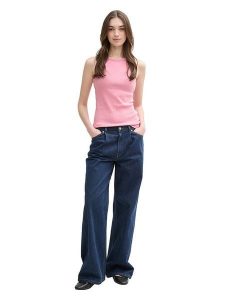 TOM TAILOR Denim Top w kolorze jasnoróżowym rozmiar: XS. Różowe topy TOM TAILOR DENIM, xs, bez wzorów, z denimu, bez kołnierzyka, bez ramiączek. Za 24,12 zł.