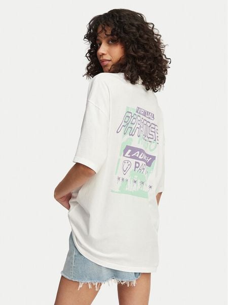 HUGO T-Shirt Tee 50560784 Biały Oversize. Białe t-shirty Hugo, l, bez wzorów, z bawełny, bez kołnierzyka, bez ramiączek. Za 184,99 zł.