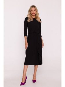Stylove Sukienka w kolorze czarnym rozmiar: S. Czarne sukienki Stylove, s, bez wzorów, bez kołnierzyka, bez ramiączek, midi. Za 239,99 zł.