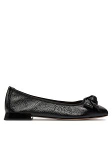 Caprice Baleriny 9-22105-42 Czarny. Czarne balerinki Caprice, bez wzorów, ze skóry, bez obcasa, bez zapięcia. Za 303,99 zł.