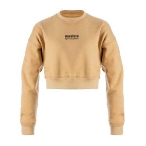 Bluza Damska Cropped. Brązowe bluzy MASTERS, bez wzorów, bez kaptura. Za 181,99 zł.
