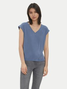 Vero Moda T-Shirt Filli 10247666 Niebieski Regular Fit. Niebieskie t-shirty Vero Moda, xs, bez wzorów, z syntetyku, bez kołnierzyka, bez ramiączek. Za 59,99 zł.