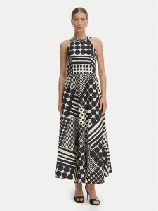 Rinascimento Sukienka koktajlowa CFC0127532003 Czarny Regular Fit. Czarne sukienki Rinascimento, m, bez wzorów, z bawełny, wizytowe, bez kołnierzyka, bez ramiączek. Za 679,99 zł.