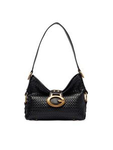 Guess Torebka Camden Mini HWWW93 08720 Czarny. Czarne torebki klasyczne Guess, z aplikacjami, ze skóry, bez dodatków. Za 584,99 zł.