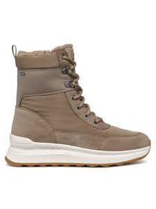 Geox Śniegowce D Spherica Actif X2 D46WPA 0FU22 C6029 Beżowy. Brązowe buty zimowe Geox, z materiału, bez obcasa, bez zapięcia. Za 759,99 zł.
