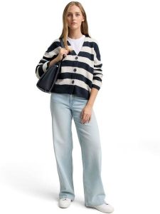 TOM TAILOR Denim Kardigan w kolorze kremowo-granatowym rozmiar: L. Brązowe kardigany TOM TAILOR DENIM, z denimu. Za 111,84 zł.