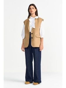 Rich & Royal Bluzka w kolorze białym rozmiar: XS. Białe bluzki Rich & Royal, xs, bez wzorów, bez kołnierzyka, bez ramiączek. Za 152,99 zł.