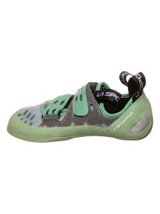 LA SPORTIVA Buty wspinaczkowe "GeckoGym Vegan" w kolorze zielono-szarym rozmiar: 40,5. Szare buty sportowe La Sportiva, bez wzorów, z materiału, bez zapięcia. Za 338,21 zł.