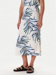 Tatuum Spódnica midi Seno T2509.176 Beżowy Regular Fit. Brązowe spódnice Tatuum, bez wzorów, ze lnu, midi. Za 229,99 zł.