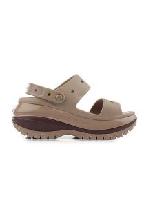 Crocs Sandały "Mega Crush" w kolorze beżowym rozmiar: 42/43. Brązowe sandały Crocs, bez wzorów, z otwartym noskiem, bez obcasa, na platformie, bez zapięcia. Za 228,38 zł.