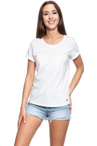 MUSTANG T SHIRT DAMSKI Alina C Embro 1009061 2020. Białe t-shirty Mustang, s, bez wzorów, bez kołnierzyka, bez ramiączek. W wyprzedaży za 39,99 zł.