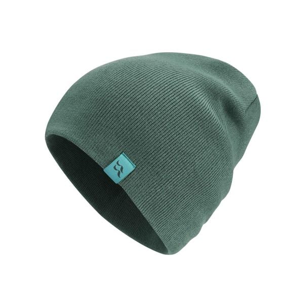 Czapka dzianinowa podwijana Rab Adzuki Beanie. Zielone czapki RAB, bez wzorów, z dzianiny, sportowe. Za 89,99 zł.