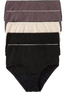 Figi maxi (5 par). Czarne figi bonprix, bez wzorów. Za 84,99 zł.