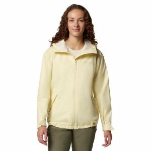 Kurtka przeciwdeszczowa damska Columbia Inner Limits III Jacket. Żółte kurtki Columbia, bez wzorów, bez kaptura. Za 514,90 zł.