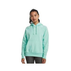 Bluza z Kapturem z Polaru Under Armour Turkusowa. Niebieskie bluzy Under Armour, bez wzorów, z bawełny, z kapturem. Za 252,75 zł.