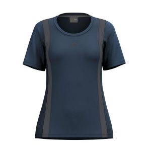Damski jersey Head Club 25 Tech. Niebieskie koszulki sportowe Head, bez wzorów, z jersey, bez ramiączek, tenisowe. Za 153,00 zł.