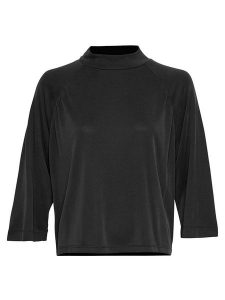 MOSS COPENHAGEN Koszulka "Adelona Lynette" w kolorze czarnym rozmiar: M/L. Czarne bluzki Moss Copenhagen, l, bez wzorów, bez kołnierzyka, bez ramiączek. Za 122,96 zł.