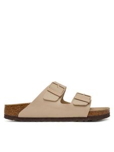 Birkenstock Klapki Arizona 1031510 Beżowy. Brązowe klapki Birkenstock, bez wzorów, z syntetyku, bez obcasa. Za 381,99 zł.