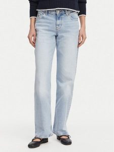 Tommy Jeans Jeansy DW0DW23047 Niebieski jasny Straight Fit. Niebieskie jeansy Tommy Jeans, bez wzorów, z bawełny. Za 409,99 zł.