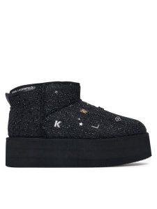 KARL LAGERFELD Śniegowce Thermo Charms & Studs KL48524B Czarny. Czarne buty zimowe KARL LAGERFELD, z materiału, bez obcasa, bez zapięcia. Za 964,99 zł.