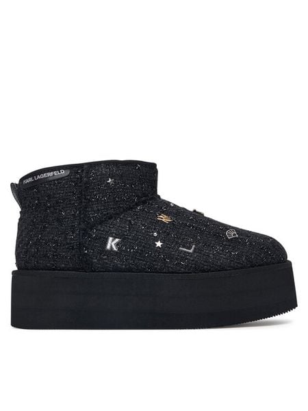 KARL LAGERFELD Śniegowce Thermo Charms & Studs KL48524B Czarny. Czarne buty zimowe KARL LAGERFELD, z materiału, bez obcasa, bez zapięcia. Za 964,99 zł.