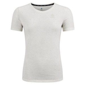 Koszulka tech. damska Odlo T-shirt crew neck ACTIVE 365 LINENCO. Białe t-shirty ODLO, m, bez wzorów, bez kołnierzyka, bez ramiączek. Za 269,99 zł.