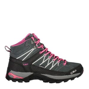 Buty trekkingowe damskie, CMP Rigel Mid. Czerwone buty sportowe CMP, z gumy, bez zapięcia. Za 419,99 zł.