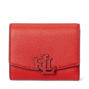 Portfel LAUREN RALPH LAUREN. Czerwone portfele Lauren Ralph Lauren, bez wzorów. Za 419,99 zł.
