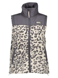 Sublevel Kamizelka pluszowa w kolorze antracytowo-kremowym rozmiar: L. Brązowe kamizelki Sublevel, l, bez wzorów, bez kołnierzyka, bez ramiączek, bez kaptura. Za 139,87 zł.