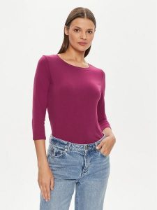 Weekend Max Mara Bluzka Multia 2415971031 Różowy Regular Fit. Czerwone bluzki Weekend Max Mara, s, bez wzorów, z bawełny, bez kołnierzyka, bez ramiączek. Za 169,99 zł.