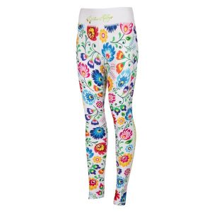 Legginsy sportowe damskie EXTREME HOBBY FOLK 2. Białe legginsy EXTREME HOBBY, bez wzorów, z dzianiny, długie. Za 229,00 zł.
