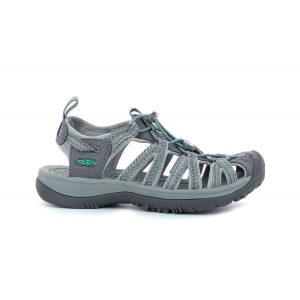 Buty do chodzenia damskie Keen Whisper. Niebieskie buty trekkingowe Keen, z materiału, bez zapięcia. Za 425,55 zł.