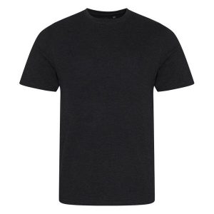 Koszulka Dla Dorosłych Unisex Heather Triblend. Czarne bluzki AWDIS, s, bez wzorów, sportowe, bez kołnierzyka, bez ramiączek. Za 69,99 zł.