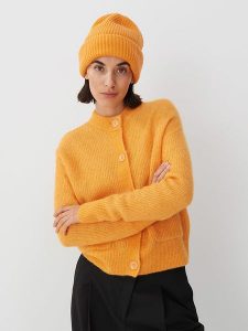 Someday Wełniana czapka w kolorze pomarańczowym rozmiar: onesize. Pomarańczowe czapki someday., bez wzorów, z kaszmiru. Za 118,56 zł.