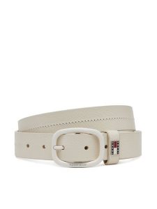 Tommy Jeans Pasek Damski Tjw Oval Tonal 3.0 AW0AW17392 Biały. Białe paski Tommy Jeans, bez wzorów, z jeansu. Za 109,99 zł.
