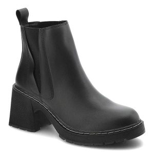 Czarne Botki Artiker Skórzane Buty Na Obcasie. Czarne botki ARTIKER, bez wzorów, ze skóry ekologicznej, bez obcasa, na obcasie, bez zapięcia. Za 348,99 zł.