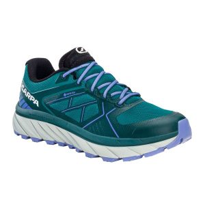 Buty do biegania damskie SCARPA Spin Infinity GTX. Niebieskie buty sportowe Scarpa, bez wzorów, bez zapięcia, do biegania. Za 399,99 zł.