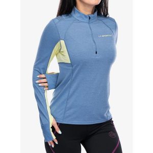Bluza biegowa damska La Sportiva Swift Long Sleev. Niebieskie bluzy La Sportiva, l, bez wzorów, bez kaptura. Za 345,99 zł.