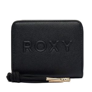 Portfel Roxy. Czarne portfele Roxy, bez wzorów. Za 59,99 zł.