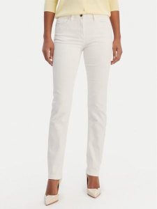 Morgan Jeansy 251-PETROI1 Biały Slim Fit. Białe jeansy Morgan, bez wzorów, z bawełny. Za 239,99 zł.